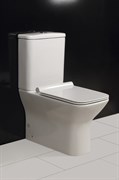 BELBAGNO Romano Чаша унитаза безободкового, полное примыкание к стене, P-trap BELBAGNO Romano Чаша унитаза безободкового, полное примыкание к стене, P-trap