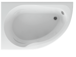 AQUATEK Вирго Акриловая ванна на каркасе, слив-перелив в комплекте, с панелью. Левая ориентация - фото 116254