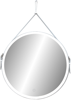 CONTINENT Зеркало "Millenium White LED" D 650 c подсветкой - фото 119468