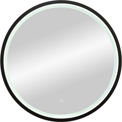 CONTINENT Зеркало "Style Black LED" D 600 c подсветкой - фото 119506