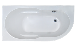 ROYAL BATH Azur 159х79 Акриловая ванна асимметричная, левая - фото 12152
