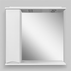 AM.PM Like зеркало, частично зеркальный шкаф, левый, 65см, с подсветкой, белый, глянец, шт - фото 122895
