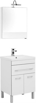 AQUANET Верона NEW 58 Комплект мебели для ванной комнаты (напольный 1 ящик 2 дверцы) - фото 126660