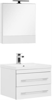 AQUANET Верона NEW 58 Комплект мебели для ванной комнаты (подвесной 2 ящика) - фото 126685