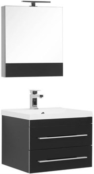 AQUANET Верона NEW 58 Комплект мебели для ванной комнаты (подвесной 2 ящика) - фото 126686