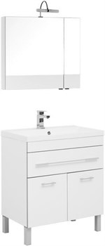 AQUANET Верона NEW 75 Комплект мебели для ванной комнаты (напольный 1 ящик 2 дверцы) - фото 126697