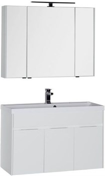 AQUANET Латина 100 Комплект мебели для ванной комнаты - фото 128056