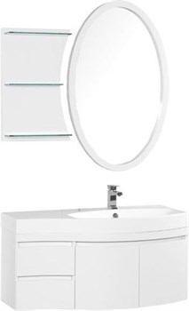AQUANET Опера 115 R Комплект мебели для ванной комнаты (2 дверцы 2 ящика) - фото 128761