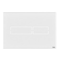 TECE Электронная панель смыва TECElux Mini, стекло, белое - фото 130868