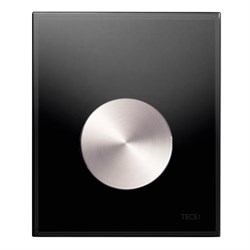 TECEloop Urinal,  стекло черное,  клав. нерж. сталь - фото 130906