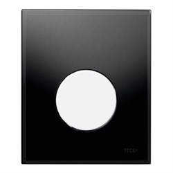 TECEloop Urinal,  стекло черное, клав. белая. - фото 130907
