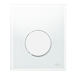 TECE Loop Панель смыва для писсуара стекло белое, клавиша белая - фото 131256