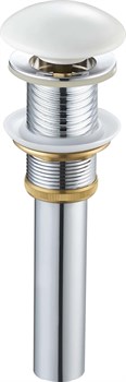 GID Белый керамический донный клапан WH100 без перелива, ширина 7,5 см - фото 148011