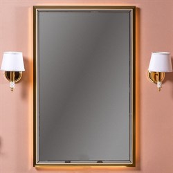 ARMADIART Зеркало MONACO  с подсветкой 70*110CM глянец капучино + золото - фото 153917