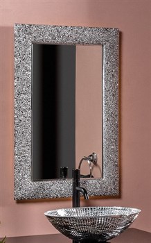 ARMADIART Зеркало AURA 60*90 серебро, с подсветкой - фото 154081