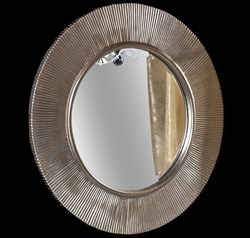 ARMADIART Зеркало SHINE серебро d82 - фото 154100