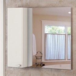 COMFORTY Зеркало-шкаф "Неаполь-100" белый глянец - фото 156408