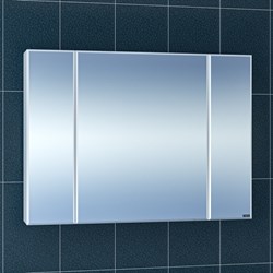SANTA Зеркальный шкаф СаНта Стандарт 100 113012, цвет белый - фото 158778