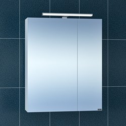 SANTA Зеркальный шкаф СаНта Стандарт 60 113005, цвет белый, с подсветкой - фото 158797