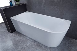 VINCEA Ванна акриловая VBT-402-1700L, 1700*800*580, цвет белый, левая, слив-перелив в комплекте, хром VBT-402-1700L