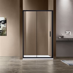 VINCEA Душевая дверь Garda VDS-1G140CLB, 1400, черный, стекло прозрачное VINCEA VDS-1G140CLB