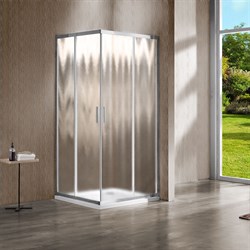 VINCEA Душевой уголок Stresa VSP-1S900CH, 900*900, хром, стекло шиншилла VINCEA VSP-1S900CH