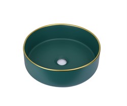Bronze de Luxe Накладная раковина зеленая, размер 360х360х120 Bronze de Luxe 1054