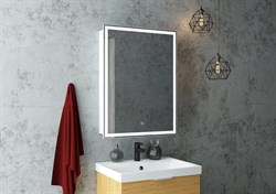 CONTINENT Зеркало-шкаф ALLURE 600х800 белый правый со светодиодной подсветкой - фото 178308