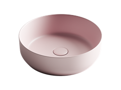 CERAMICA NOVA Умывальник чаша накладная круглая (цвет Розовый Матовый) Element 390*390*120мм - фото 182137