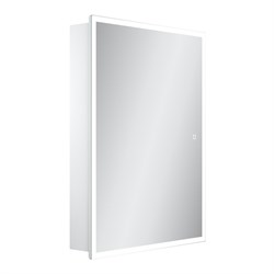 SANCOS Зеркальный шкаф для ванной комнаты  Cube 600х140х800 с подсветкой, арт.CU600 - фото 182773