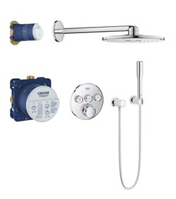 GROHE Душевой комплект с термостатом Grohtherm SmartControl 34705000 с внутренней частью - фото 186798