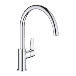 GROHE 31231001 BauCurve Смеситель для кухни, высокий излив, хром - фото 186925