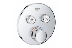 GROHE 29119000 Grohtherm SmartControl Внешняя часть термостатического смесителя на 2 выхода, хром - фото 188253