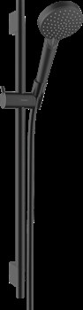 HANSGROHE Vernis Blend Душевой набор Vario cо штангой 65 см. 26422670, матовый черный - фото 189120