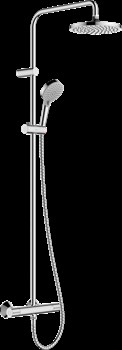 HANSGROHE Душевая система Showerpipe 200 1jet с термостатом Hansgrohe Vernis Blend 26276000, хром - фото 189818