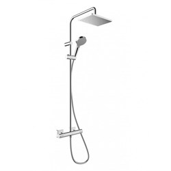 HANSGROHE Душевая система Showerpipe 230 1jet с термостатом Hansgrohe Vernis Shape 26286000 хром - фото 189834