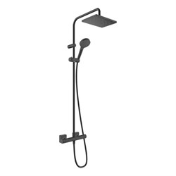 HANSGROHE Душевая система Showerpipe 230 1jet с термостатом Hansgrohe Vernis Shape 26286670 черный - фото 189839