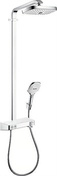 HANSGROHE Душевая стойка Hansgrohe Raindance Select Push 300 2jet Showerpipe белый/хром 27126400 - фото 189890