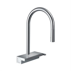 HANSGROHE Кухонный смеситель Hansgrohe Aquno Select M81, однорычажный, 170, с вытяжным душем, 3jet, sBox 73831000, хром - фото 190344