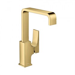 HANSGROHE Смеситель Hansgrohe Metropol раковины 32511990, полированное золото - фото 191011