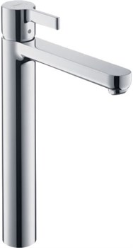 HANSGROHE Смеситель для раковины Hansgrohe Metris S Highriser, однорычажный, без сливного набора 31023000, хром - фото 191809