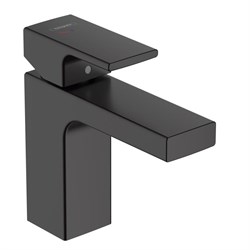 HANSGROHE Смеситель для раковины без сливного набора Hansgrohe Vernis Shape 100 71569670 черный - фото 192115