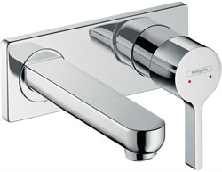 HANSGROHE Смеситель для раковины настенный, излив 165мм Hansgrohe Metris S 31162000 хром - фото 192130