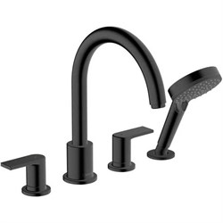 HANSGROHE Смеситель на край ванны Hansgrohe Vernis Blend 71456670 черный - фото 192174