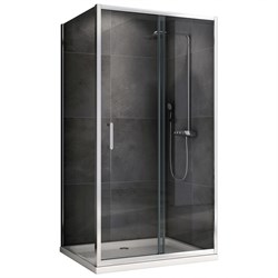 ABBER Душевой уголок  Schwarzer Diamant AG301305-S805, размер 130x80 см, двери раздвижные, стекло 5 мм - фото 193932