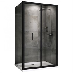ABBER Душевой уголок  Sonnenstrand AG07090B-S80B, размер 90x80 см, двери складные, стекло 6 мм AG07090B-S80B - фото 195905