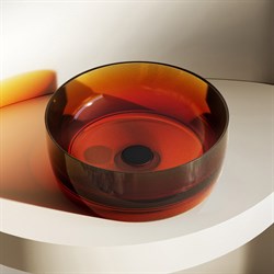 ABBER Раковина накладная прозрачная  Kristall AT2804Opal, диаметр 40 см - фото 198168