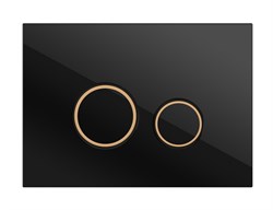 CERSANIT Кнопка TWINS для LINK PRO/VECTOR/LINK/HI-TEC стекло черный - фото 212158
