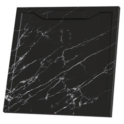 RGW STE Душевой поддон квадратный  STE MB Черный мрамор, размер 90x90 см 52341099-14