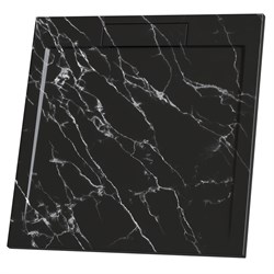 RGW STL Душевой поддон квадратный  STL MB Черный мрамор, размер 90x90 см 52211099-14